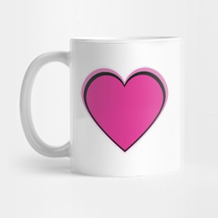 Simple Pink Heart Mug